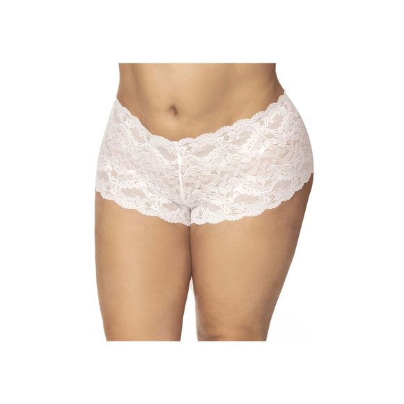 Mapale 90X Lace Boyshort Color White - Picture 2 of 12